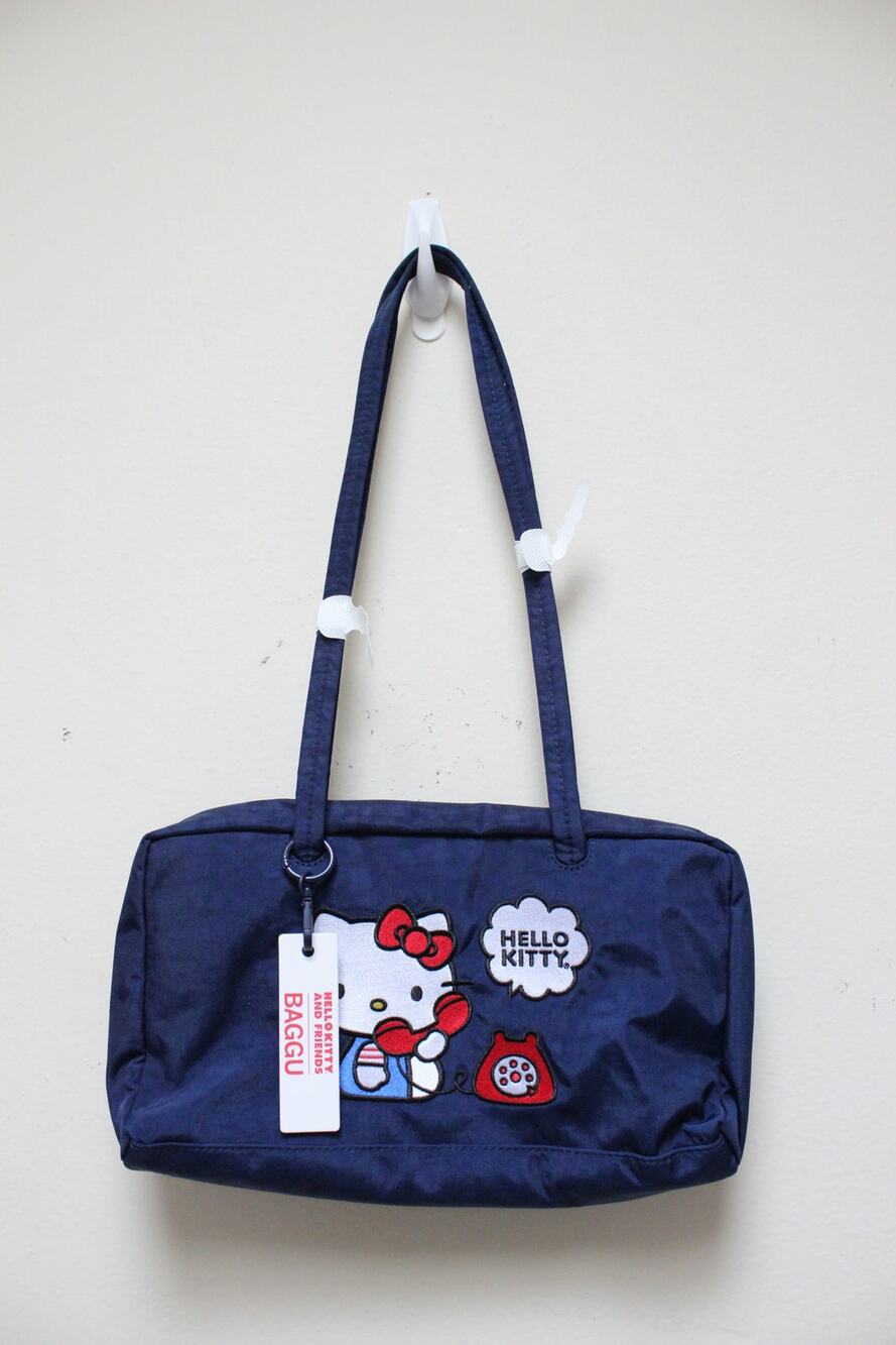 NWT Baggu Sanrio Hello Kitty Phone Telephone Bowler Bag Purse